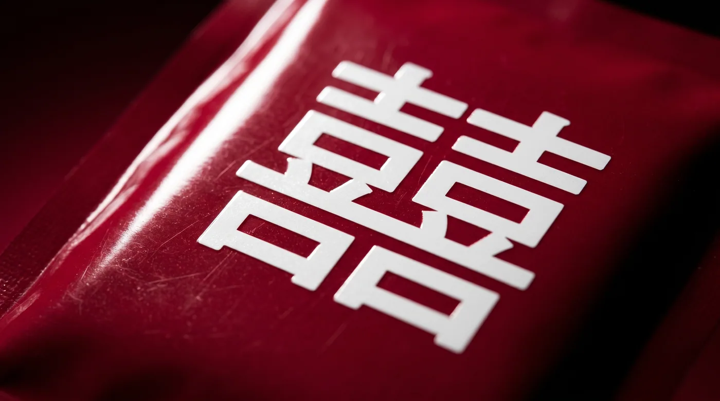 The 辛 Hanja character on the Shin Ramyun packet — the visual identity that has remained unchanged since 1986 and now functions as a logo at any scale across global retail