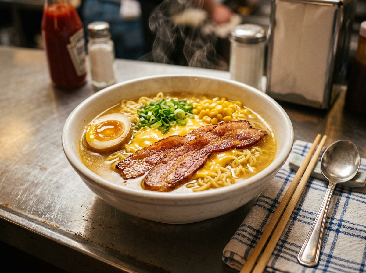 Instant Ramen (American-style) noodle dish