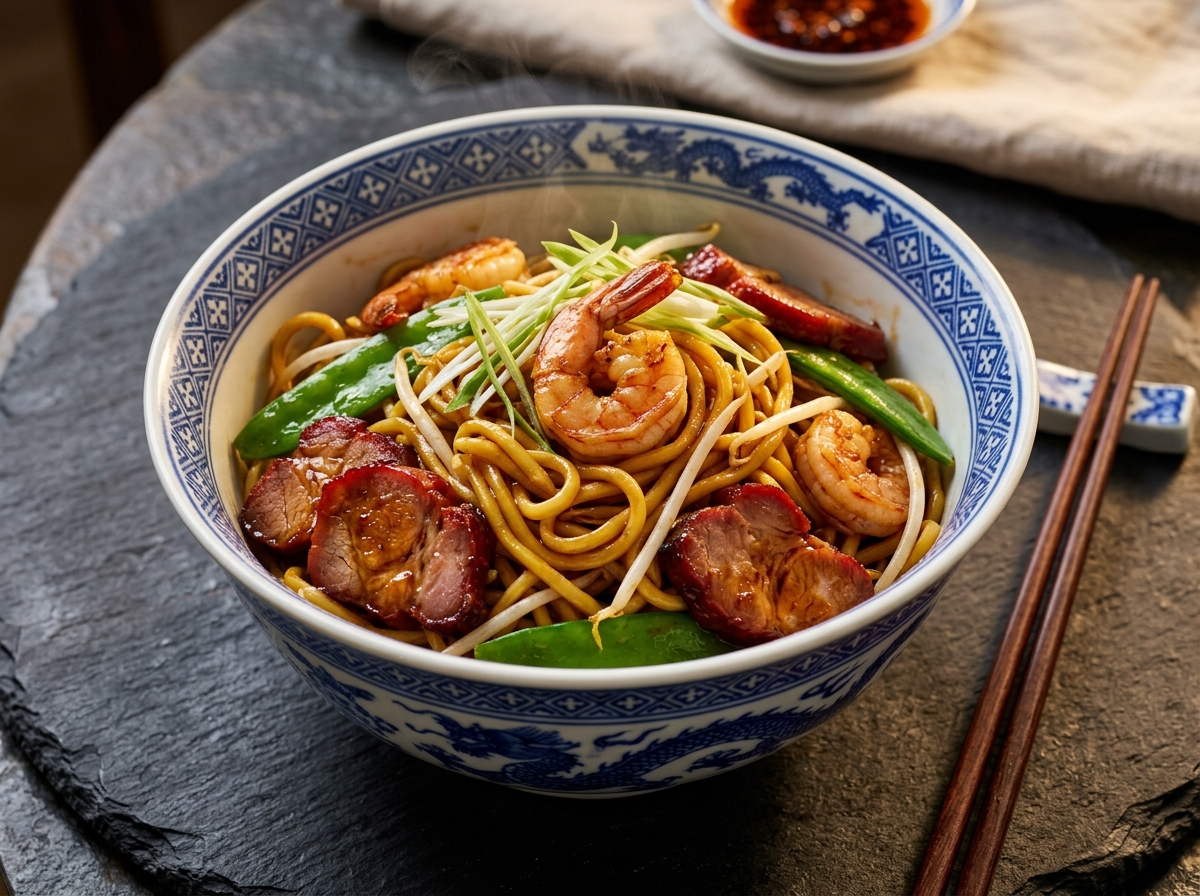 Lo Mein noodle dish