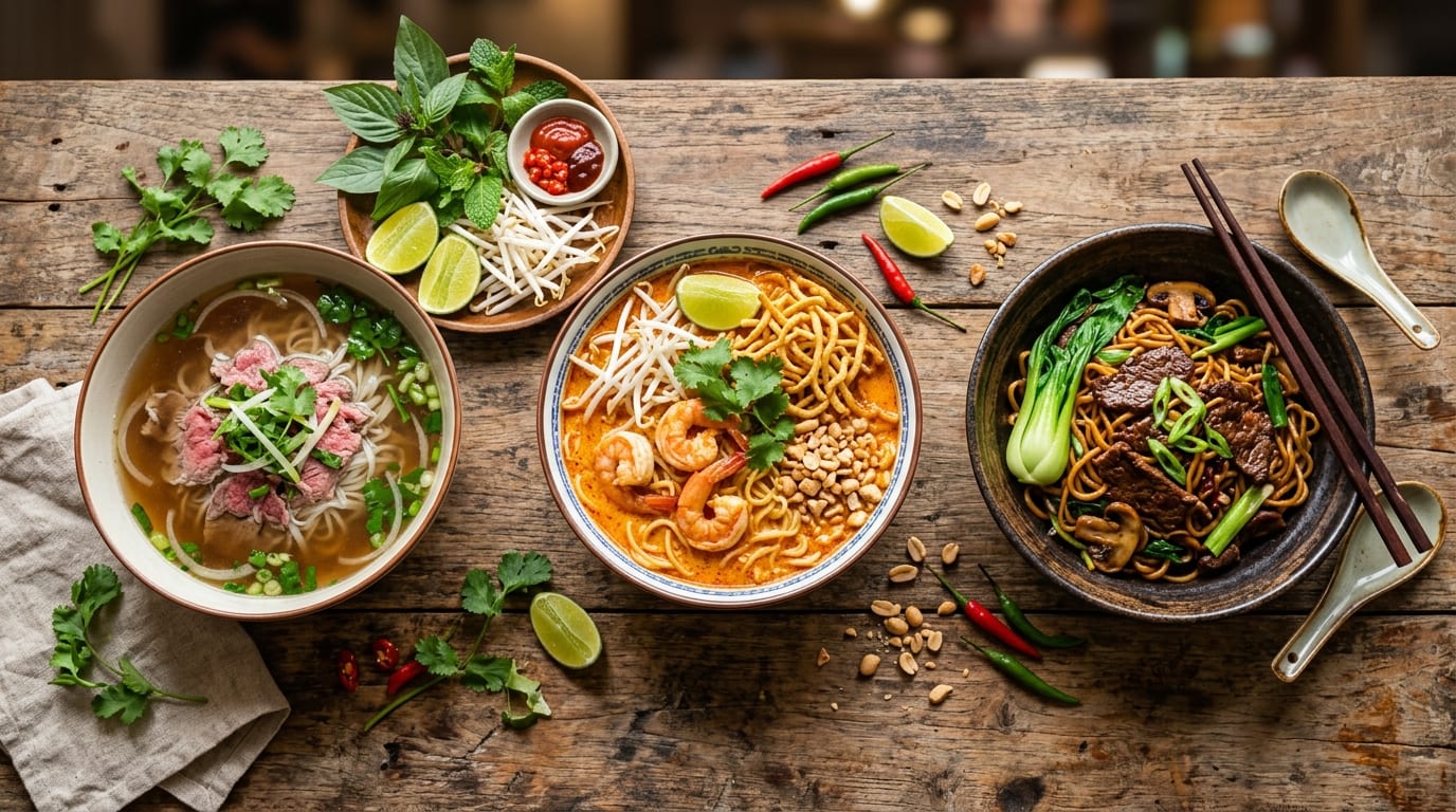 Vietnamese vs Thai vs Chinese Noodles: Your 2026 Decoder