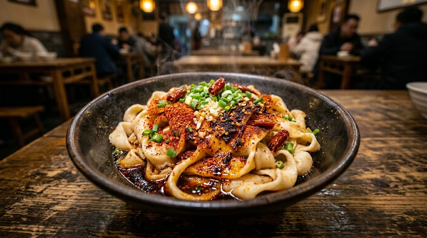 Biang Biang Noodles: Shaanxi's Belt-Wide Hand-Slap Noodle