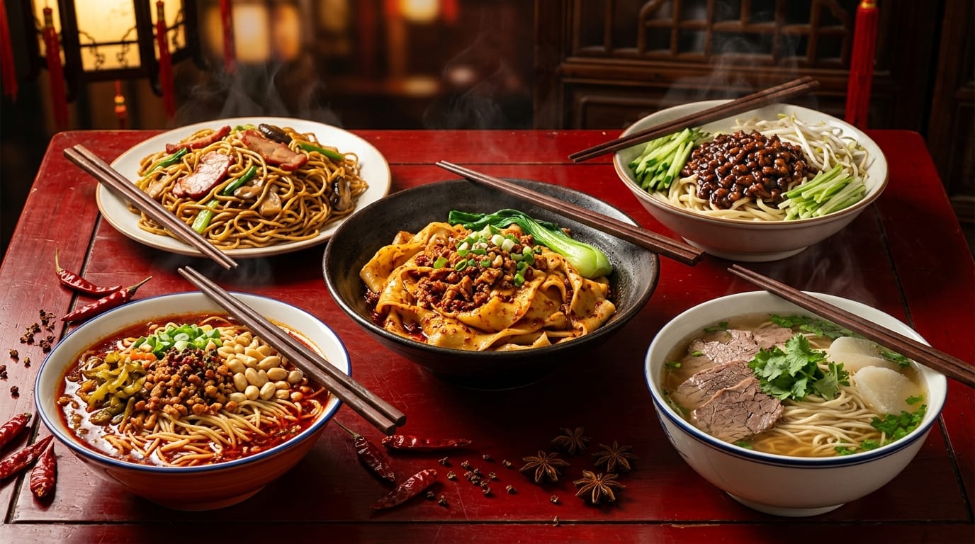 Chinese Regional Noodles: 8 Regions, 30+ Bowls (2026)