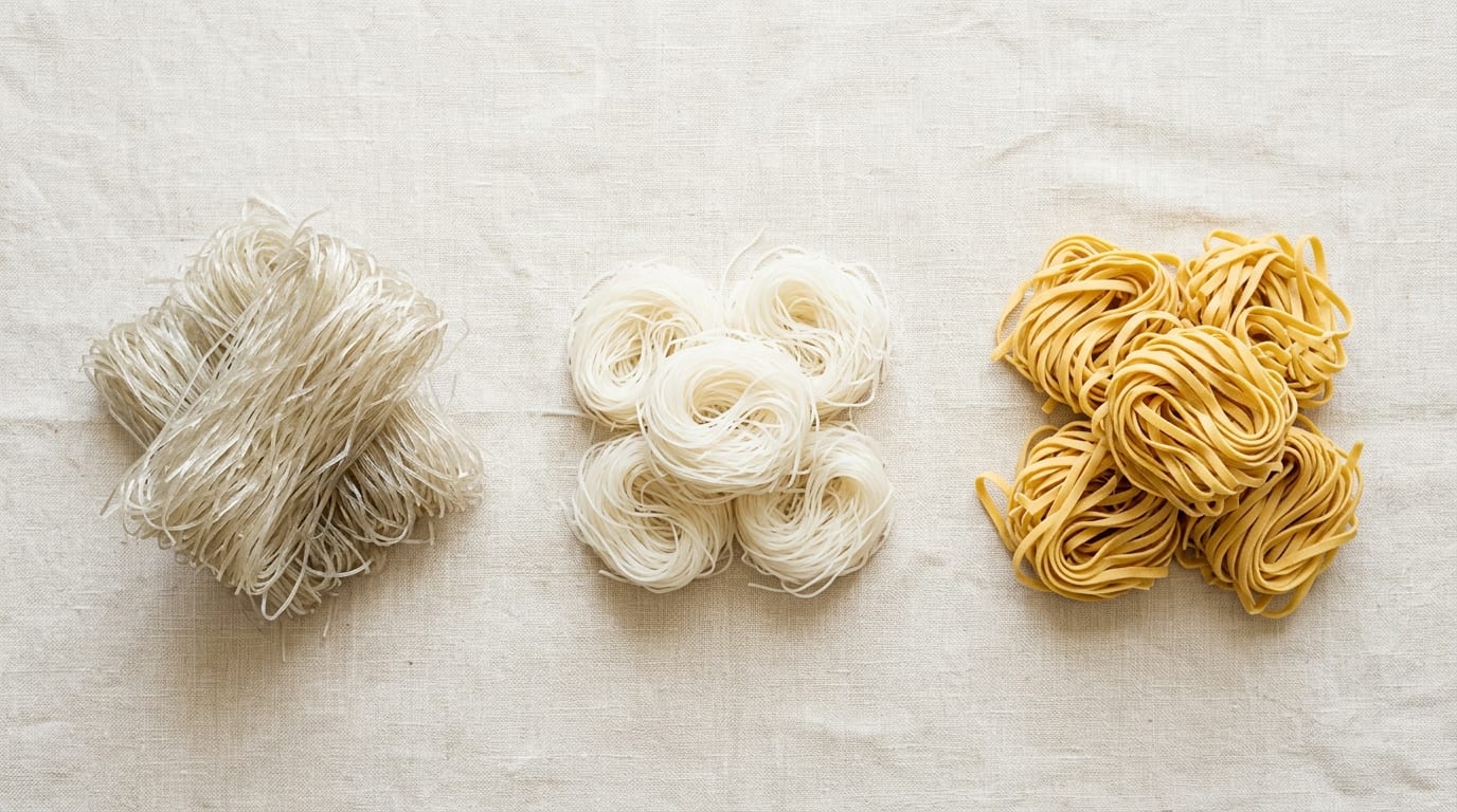 Glass vs Rice vs Wheat Noodles: 3 Starches Compared (2026)
