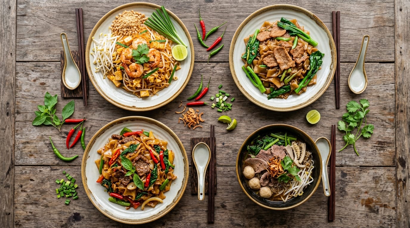 Thai Noodles Explained: 7 Dishes by Sauce & Width (2026)